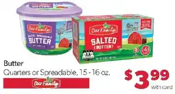 Family Fresh Market Our Family butter offer