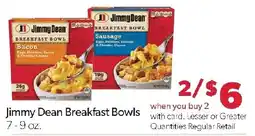 Family Fresh Market Jimmy Dean Breakfast Bowls offer