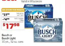 Family Fresh Market Busch or Busch Light offer