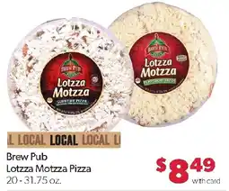 Family Fresh Market Brew Pub Lotzza Motzza Pizza offer