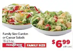 Family Fresh Market Fresh & Spiniest Family Size Garden or Caesar Salads offer