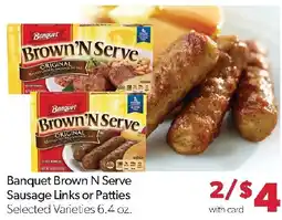 Family Fresh Market Banquet Brown N Serve Sausage Links or Patties offer