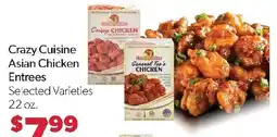 Family Fresh Market Crazy Cuisine Asian Chicken Entrees offer