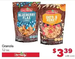 Family Fresh Market Our Family granola offer