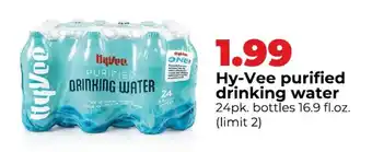 Hy-Vee purified drinking water