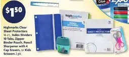 Family Dollar Highmarks Clear Sheet Protectors offer