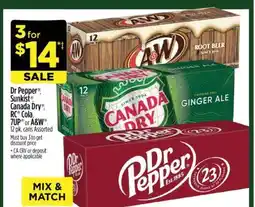 Dollar General Dr Pepper, Sunkist, Canada Dry, RC Cola, 7UP or A&W offer