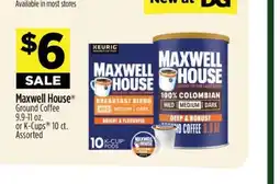 Dollar General Maxwell House offer