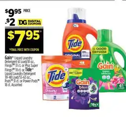 Dollar General Gain Liquid Laundry Detergent offer
