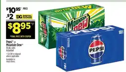 Dollar General Pepsi or Mountain Dew offer