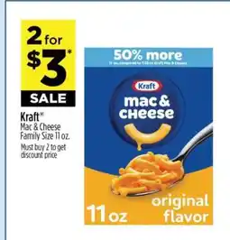 Dollar General Kraft Mac & Cheese Family Size 11 oz offer