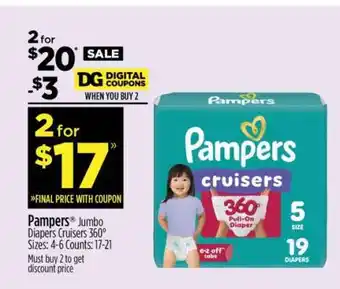 Pampers Jumbo Diapers Cruisers 360°