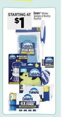 Dollar General Dawn Kitchen Sponges or Brushes offer