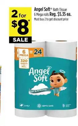 Dollar General Angel Soft Bath Tissue offer