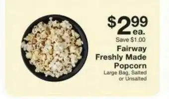 Fairway Store Market Fairway Freshly Made Popcorn offer