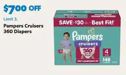 Sam's Club Pampers Cruisers 360 Diapers offer