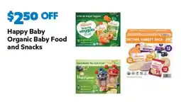 Sam's Club Happy Baby Organic Baby Food and Snacks offer