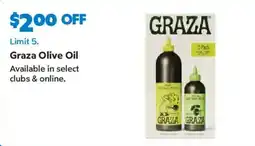 Sam's Club Graza Olive Oil offer