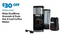 Sam's Club Ninja DualBrew Grounds & Pods Hot & Iced Coffee Maker offer
