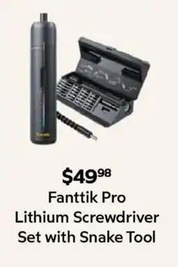 Sam's Club Fanttik Pro Lithium Screwdriver Set with Snake Tool offer