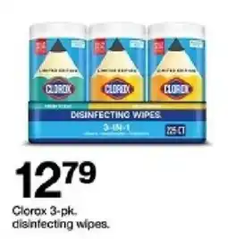 Target Clorox 3-pk. disinfecting wipes offer