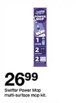Target Swiffer Power Mop multi-surface mop kit offer