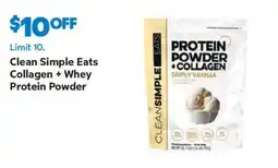 Sam's Club Clean Simple Eats Collagen + Whey Protein Powder offer