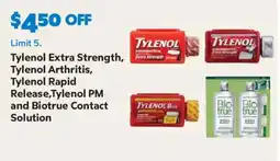 Sam's Club Tylenol Extra Strength, Tylenol Arthritis, Tylenol Rapid Release offer