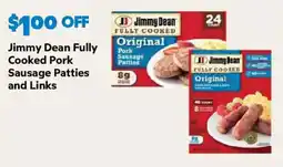Sam's Club Jimmy Dean Fully Cooked Pork Sausage Patties and Links offer