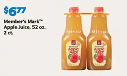Sam's Club Member's Mark apple juice offer