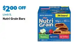 Sam's Club Nutri Grain Bars offer