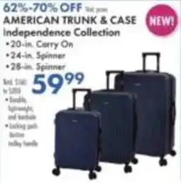 Boscov's American Trunk & Case Independence Collection offer