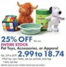Boscov's Pet Toys, Accessories, or Apparel offer