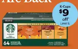 Sam's Club Starbucks fall favorites k-cups offer