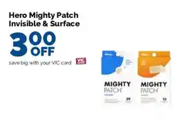 Harris Teeter Hero mighty patch invisible & surface offer