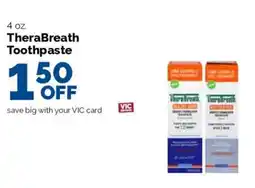 Harris Teeter TheraBreath Toothpaste offer