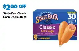 Sam's Club State Fair Classic Corn Dogs offer