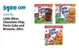 Sam's Club Little Bites Chocolate Chip, Party Cake and Brownie offer