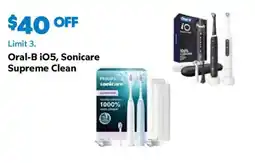 Sam's Club Oral-B iO5, Sonicare Supreme Clean offer