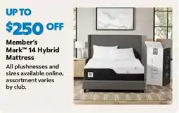Sam's Club Member's Mark 14 Hybrid Mattress offer