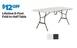 Sam's Club Lifetime 6-Foot Fold-In-Half Table offer