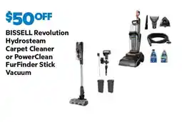 Sam's Club Bissell Revolution Hydrosteam Carpet Cleaner or PowerClean FurFinder Stick Vacuum offer