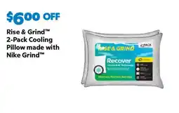 Sam's Club Rise & Grind 2-Pack Cooling Pillow made with Nike Grind offer