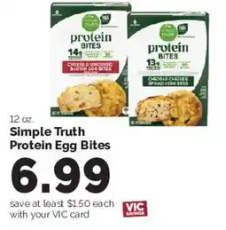 Harris Teeter Simple Truth Protein Egg Bites offer