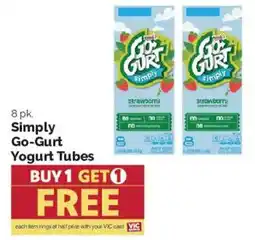 Harris Teeter Simply Go-Gurt Yogurt Tubes offer