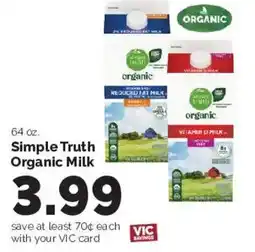 Harris Teeter Simple Truth Organic Milk offer