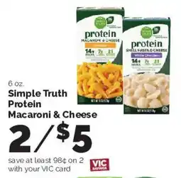 Harris Teeter Simple Truth Protein Macaroni & Cheese offer