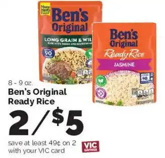 Harris Teeter Ben's Original Ready Rice offer