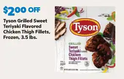 Sam's Club Tyson grilled sweet teriyaki chicken thigh fillets offer