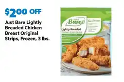 Sam's Club Just Bare lightly breaded chicken breast original strips offer
